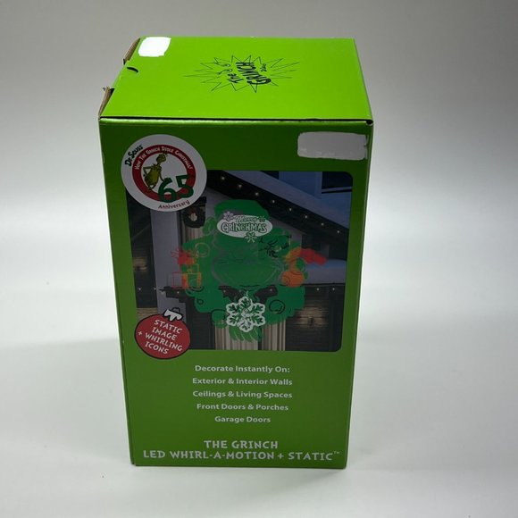 Gemmy Projection Lightshow Whirl-A-Motion Static Motion Dr. Seuss Grinch LED - Picture 4 of 7